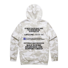 Load image into Gallery viewer, Victorian Brotherhood Hood Design 1 - White Camo