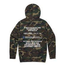 Load image into Gallery viewer, Victorian Brotherhood Hood Design 1 - Green Camo