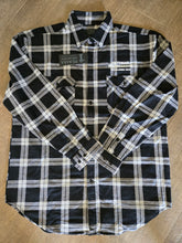 Load image into Gallery viewer, VICTORIAN BROTHERHOOD MENS CHECK SHIRT DESIGN 2 - COAL/BLACK
