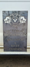 Load image into Gallery viewer, CNC cut Victorian Brotherhood sign 500x300mm
