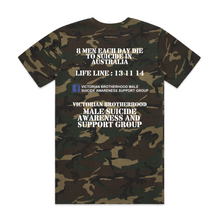 Load image into Gallery viewer, Victorian Brotherhood T-Shirt Design 1 - Green Camo
