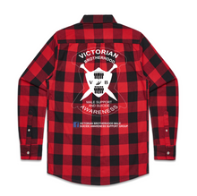 Load image into Gallery viewer, VICTORIAN BROTHERHOOD MENS CHECK SHIRT DESIGN 2 - RED/BLACK
