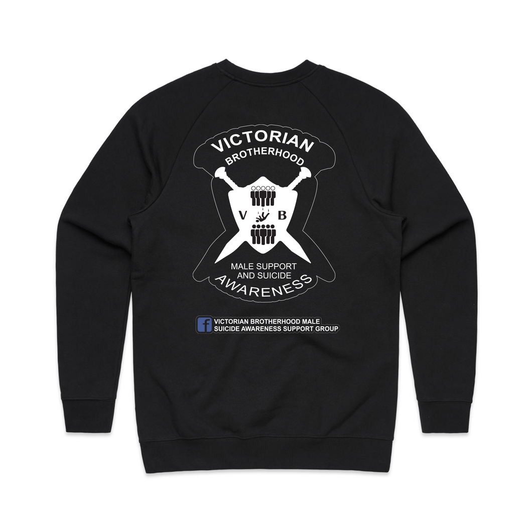 Victorian Brotherhood Crew Neck Design 2 - Black
